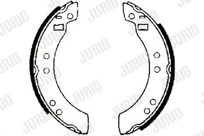 Комплект тормозных колодок JURID 361168J для VOLVO 340-360