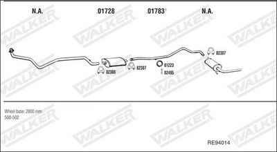 SISTEM DE ESAPAMENT WALKER RE94014