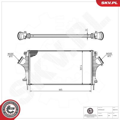 INTERCOOLER COMPRESOR ESEN SKV 98SKV170 5