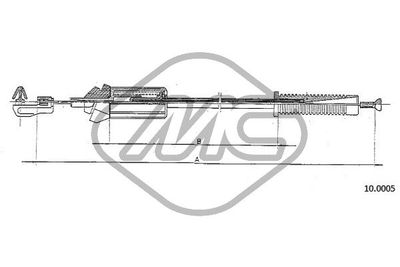 Linka gazu METALCAUCHO 80898