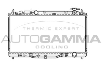 Радиатор, охлаждение двигателя AUTOGAMMA 107061 для TOYOTA CAMRY