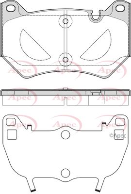 Brake Pad Set APEC PAD2438