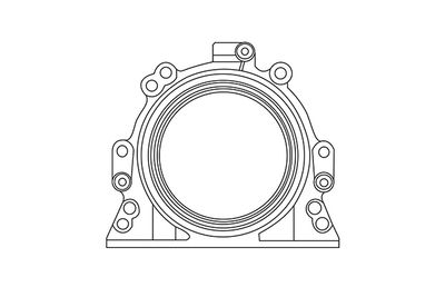 Уплотняющее кольцо, коленчатый вал WXQP 310293 для VW EOS