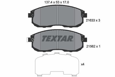 Brake Pad Set, disc brake 2163301