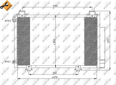 CONDENSATOR CLIMATIZARE NRF 35333 4