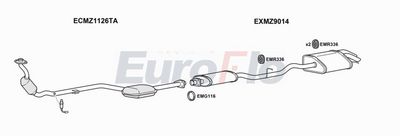 Układ wydechowy EUROFLO MZC23183001A00