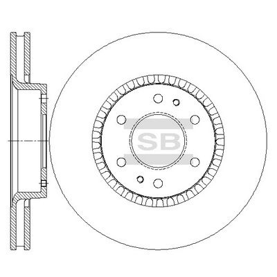 Тормозной диск Hi-Q SD5517 для ISUZU ASCENDER