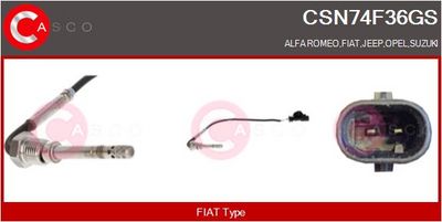 SENZOR TEMPERATURA GAZE EVACUARE