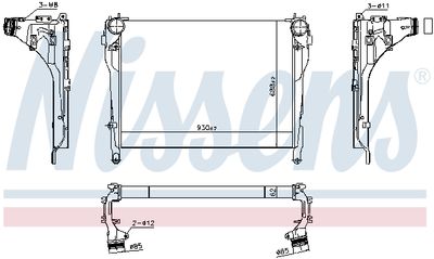 Laddluftkylare NISSENS 961566