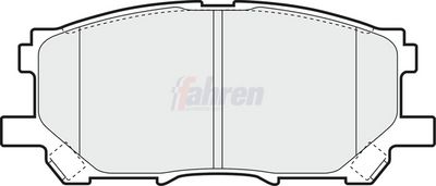Fahren Brake Pad Set, disc brake FBP3593