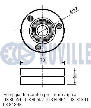 ROLA GHIDARE/CONDUCERE CUREA TRANSMISIE RUVILLE 541257 1