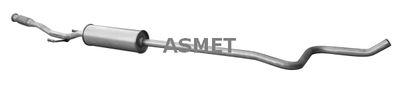 ASMET 09.115 Глушитель выхлопных газов  для PEUGEOT 2008 (Пежо 2008)