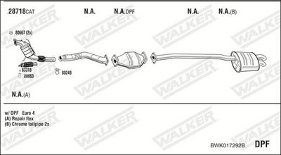 Изпускателна система WALKER BWK017292B