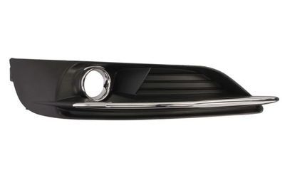 Halogen plug Voor Links (met dagrijlichten gaten, plastic, black-matt) past: CHRYSLER 200 05.14-12.16