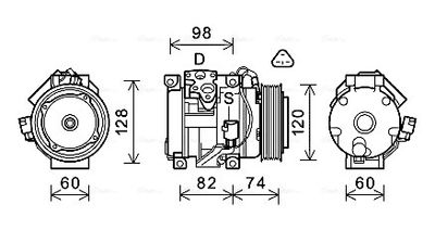 COMPRESOR CLIMATIZARE AVA QUALITY COOLING TOK724