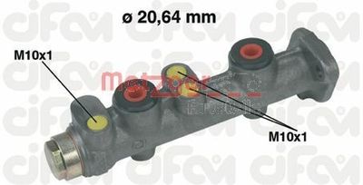 Главный тормозной цилиндр METZGER 202-066 для FIAT RITMO