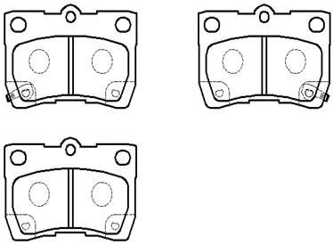 HSB GOLD HP5174 Тормозные колодки и сигнализаторы  для LEXUS IS II (_E2_) 200d (ALE20_)