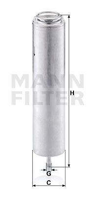 MANN-FILTER WK 5002 x Топливный фильтр  для BMW 1 (Бмв 1)