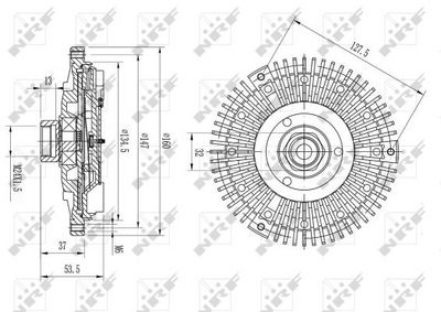 CUPLA VENTILATOR RADIATOR NRF 49581 4