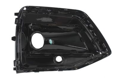 Voorbumper afdekking Voor Links (met mistlampgaten, met parkeersensor gaten, zwart glanzend) past: AUDI Q5 FYT 11.20-12.24