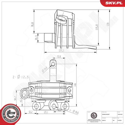 SUPORT MOTOR ESEN SKV 75SKV423 1