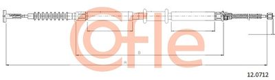 COFLE 92.12.0712 Трос ручного тормоза  для FIAT STILO (Фиат Стило)