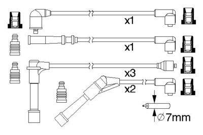 BOSCH Zündleitungssatz