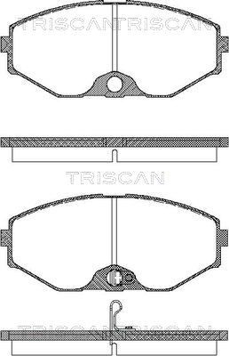 Комплект тормозных колодок, дисковый тормоз TRISCAN 8110 14037 для INFINITI J30