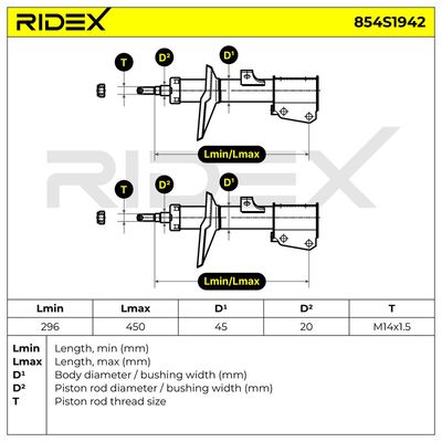 амортисьор RIDEX