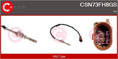 SENZOR TEMPERATURA GAZE EVACUARE