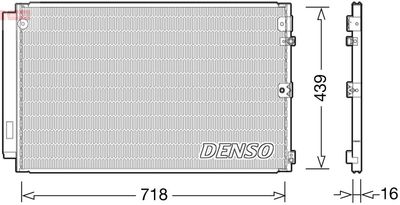 Конденсатор, кондиционер DENSO DCN51011 для LEXUS LS