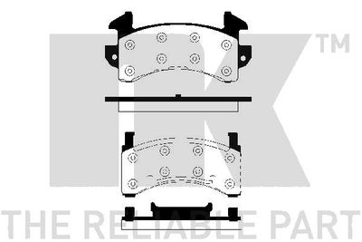 Комплект тормозных колодок, дисковый тормоз NK 229201 для CHEVROLET BLAZER