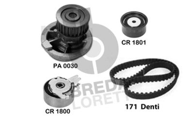 KPA0368A BREDA LORETT Водяной насос + комплект зубчатого ремня