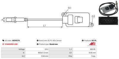 SENZOR NOX INJECTIE ADITIV AS-PL NOX9216 2