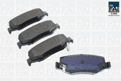комплект спирачно феродо, дискови спирачки FAI AutoParts FPBP174