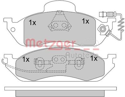 Brake pad set, disc brake