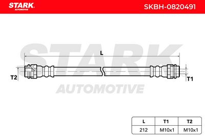 спирачен маркуч STARK SKBH-0820491