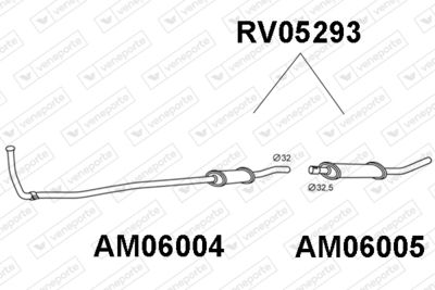 Глушитель выхлопных газов конечный VENEPORTE RV05293 для AUSTIN MINI