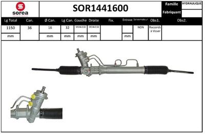 EAI SOR1441600 Рулевая рейка  для KIA CLARUS (Киа Кларус)