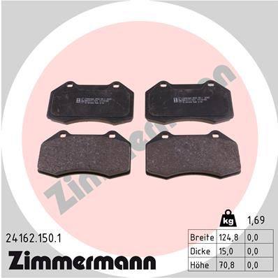 Brake Pad Set, disc brake 24162.150.1