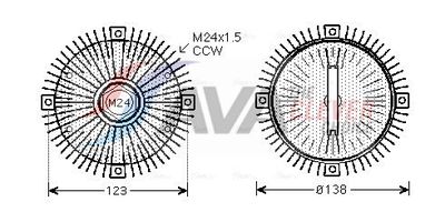 CUPLA VENTILATOR RADIATOR