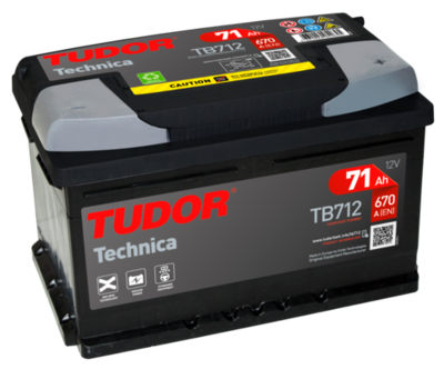 TUDOR TB712 Аккумулятор  для RENAULT AVANTIME (Рено Авантиме)