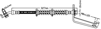 Brake Hose JURATEK JBH1285R