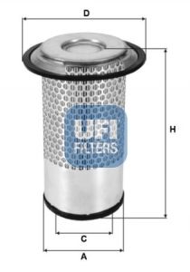 Luchtfilter (patroon) past: MITSUBISHI CANTER VI (FE5, FE6, FB5, FB6), FD  CLARK GCS  JUNGHEINRICH DFG 4G54/4M40-A/S4S