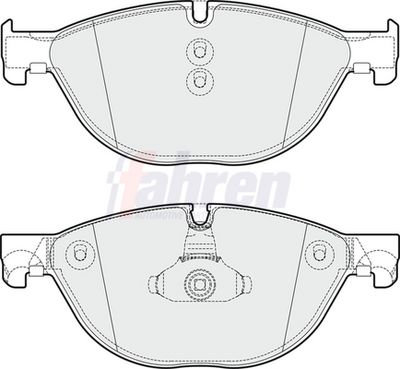 Fahren Brake Pad Set, disc brake FBP3698