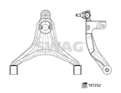 Wahacz, zawieszenie koła SWAG 33112534