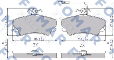 FOMAR Friction FO 725981 Тормозные колодки и сигнализаторы для RENAULT ESPACE II (J/S63_) 2.1 TD (J633, J634, J/S635, J/S63D) FOMAR Friction FO 725981 Тормозные колодки и сигнализаторы для RENAULT ESPACE II (J/S63_) 2.1 TD (J633, J634, J/S635, J/S63D)