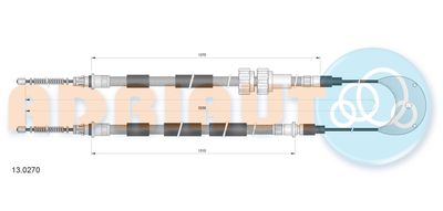 Тросик, cтояночный тормоз ADRIAUTO 13.0270 для FORD ORION