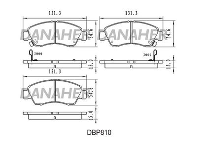 DANAHER DBP810 Тормозные колодки и сигнализаторы  для HONDA CAPA (Хонда Капа)