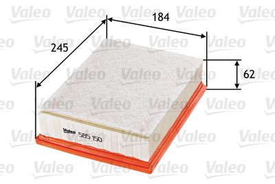 Filtr powietrza VALEO 585150 produkt